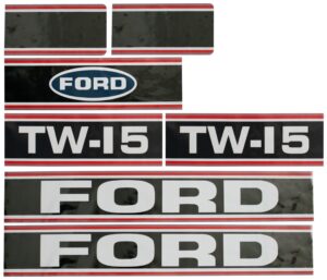 DECAL SET TW15 BLACK
