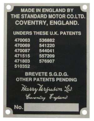 COMMISSION PLATE 11 PATENTS