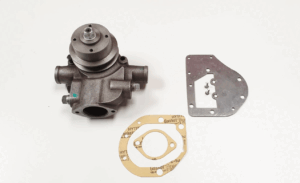 Perkins P4, P6, L4 Water Pump Assembly (50110) with Backing Plate. Also fitted to Fordson E27N engines.